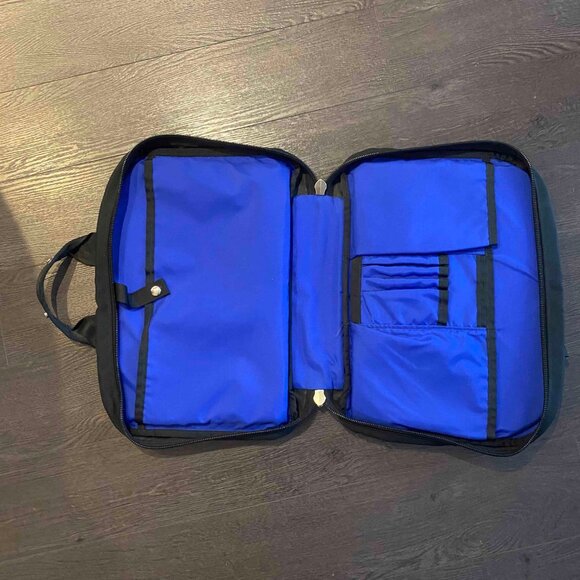 vintage Brentley / Brenthaven black laptop briefcase crossbody shoulder bag - Picture 3 of 16